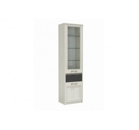 Лиана (шкаф- пенал 45,06 (ясень анкор св,/ MASA DECOR ясень анкор св,/ПВХ ясень анкор св,/ПВХ ясень графит/профиль MASA DECOR ясень анкор св,/стекло)