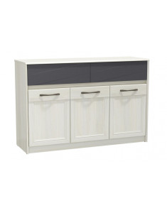 Лиана (комод 45,11 (ясень анкор светлый/ MASA DECOR ясень анкор светлый/ПВХ ясень анкор светлый/ПВХ ясень графит/профиль MASA DECOR ясень анкор свет))